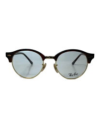 【中古】Ray-Ban◆サングラス/ウェリントン/ベッコウ柄/クリアレンズ/メンズ/RB4246-V【服飾雑貨他】