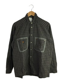 【中古】Denime◆長袖シャツ/M/コットン/BRW/チェック【メンズウェア】