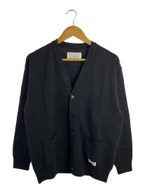 【中古】WACKO MARIA◆カーディガン(薄手)/S/ウール/BLK/22SS-WMK-KN02【メンズウェア】