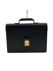 【中古】LOUIS VUITTON◆バッグ/--/BLK/無地【バッグ】