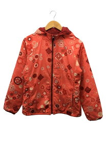 【中古】patagonia◆リバーシブル中綿フードジャケット/S/ポリエステル/RED/総柄/28430F4【レディースウェア】