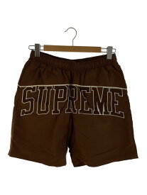 【中古】Supreme◆ショートパンツ/M/ナイロン/BRW/無地【メンズウェア】