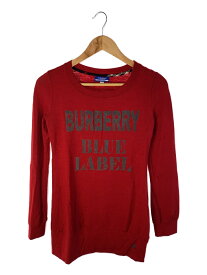 【中古】BURBERRY BLUE LABEL◆セーター(厚手)/38/ウール/RED【レディースウェア】