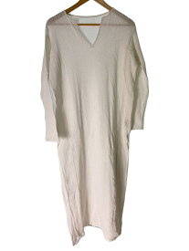 【中古】TODAYFUL◆長袖ワンピース/38/コットン/WHT/12110304/21SS/Mesh Slit Dress【レディースウェア】