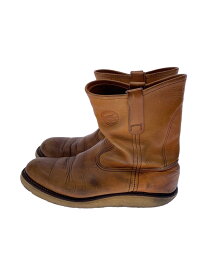 【中古】RED WING◆IRISH SETTER/97年/緑淵犬タグ/状態考慮/ペコスブーツ/US7.5/BRW/レザー【シューズ】