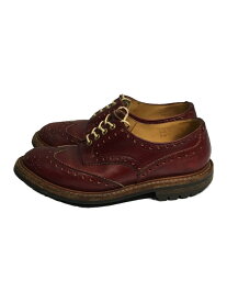 【中古】Tricker’s◆バートン/ドレスシューズ/US6.5/RED/着用感有/履き口破れ【シューズ】