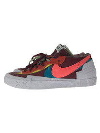 【中古】NIKE◆SACAI X KAWS X BLAZER LOW_SACAI X KAWS ブレーザー LOW/28cm/RED【シューズ】