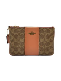 【中古】COACH◆ポーチ/ベージュ/総柄/32445【バッグ】