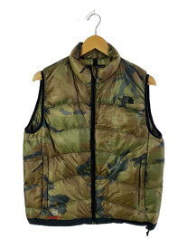 【中古】THE NORTH FACE◆ACONCAGUA VEST_アコンカグアベスト/S/ナイロン/カモフラ【メンズウェア】