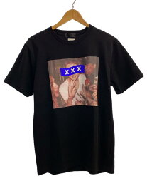 【中古】GOD SELECTION XXX◆レオナルド・ディカプリオ/プリントTシャツ/S/コットン/BLK【メンズウェア】