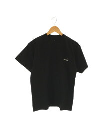 【中古】uniform experiment◆UE-212045/Tシャツ/ロゴ/プリント/1/コットン/ブラック【メンズウェア】
