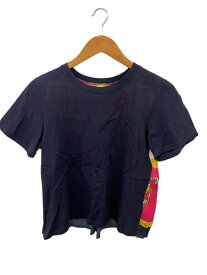 【中古】MUVEIL◆Tシャツ/36/コットン/NVY/MA84UTS013【レディースウェア】