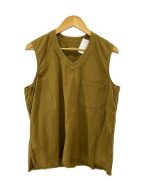 【中古】BROWN by 2-tacs◆ベスト/--/コットン/CML/無地/B17-V001//【メンズウェア】