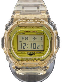 【中古】CASIO◆クォーツ腕時計・G-SHOCK/デジタル/クリア/ゴールド/DW-5735E-7JR/ジーショック【服飾雑貨他】