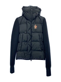 【中古】MONCLER◆ダウンジャケット/ニットダウン/切替/S/ウール/BLK/F20979B50800【メンズウェア】