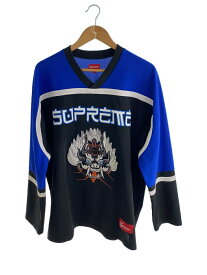 【中古】Supreme◆21AW/Demon Hockey Jersey/L/ポリエステル/BLK【メンズウェア】