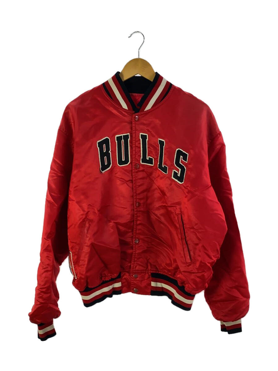 Men's Starter 90S/Usa Made/Nba/Chicago Bulls/Stadium Jacket/Xl/Nylon/Red