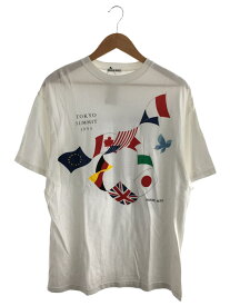 【中古】HANAE MORI◆90s/THE SUMMITS TOKYO/1993/Tシャツ/--/コットン/WHT【メンズウェア】