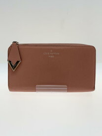 【中古】LOUIS VUITTON◆ポルト・フォイユ・コメット_パルナセア_PNK/レザー/PNK/レディース【服飾雑貨他】