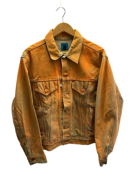 【中古】NOTSONORMAL◆23ss/Daily Jacket Washed/L/デニム/ORN/無地/? NULL ?【メンズウェア】