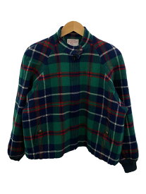 【中古】PENDLETON◆PETITE 70s スイングトップ/L/ウール/GRN/チェック【レディースウェア】