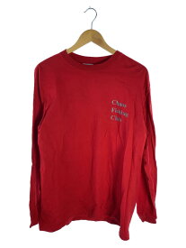 【中古】Chaos Fishing Club◆長袖Tシャツ/L/コットン/RED【メンズウェア】