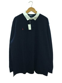 【中古】POLO RALPH LAUREN◆×BEAMS/逆ポニー/ラガーシャツ/XXL/コットン/ネイビー【メンズウェア】