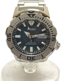 【中古】SEIKO◆自動巻腕時計/アナログ/ステンレス/NVY/SLV/4R36-11D0【服飾雑貨他】