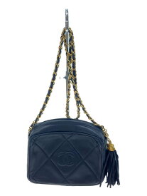 【中古】CHANEL◆CHANEL シャネル ショルダーバッグ/レザー/NVY【バッグ】