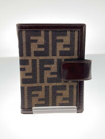 【中古】FENDI◆手帳カバー/ズッカ/キャンバス/BRW/レディース【服飾雑貨他】