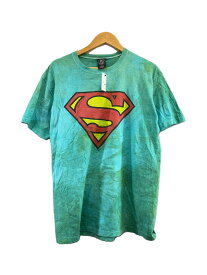 【中古】Tシャツ/L/コットン/GRN/スーパーマン/1996年/裾袖シングルステッチ/USA製【メンズウェア】