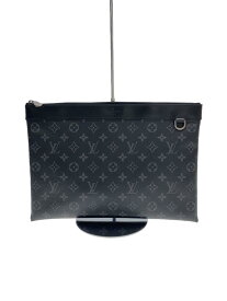 【中古】LOUIS VUITTON◆ポシェット・アポロ_モノグラム・エクリプス_BLK/PVC/BLK/総柄【バッグ】