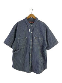【中古】Supreme◆25SS/Loose Fit S/S Denim Painter Shirt/XL/コットン/NVY/ストライプ【メンズウェア】