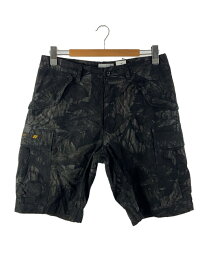 【中古】WTAPS◆ショートパンツ/--/コットン/BLK/総柄/201WVDT-PTM01S【メンズウェア】