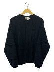 【中古】COOTIE◆セーター(厚手)/M/コットン/BLK/3D Jacquard Knit L/S Crew/23SS【メンズウェア】