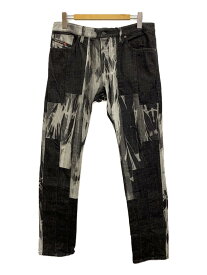 【中古】DIESEL◆21AW/D-KRAS/デニム/ストレートパンツ/32/コットン/BLK【メンズウェア】