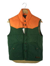 【中古】POLO RALPH LAUREN◆コットンベスト/S/コットン/GRN/TALON ZIP/状態考慮【メンズウェア】