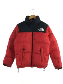 【中古】THE NORTH FACE◆ND91841/NUPTSE JACKET_ヌプシダウンジャケット/M/ナイロン/RED/無地【メンズウェア】