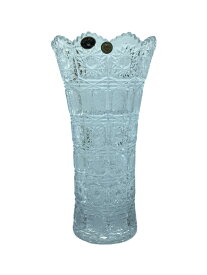 【中古】BOHEMIA GLASS(Crystal)◆壷・花瓶/CLR/SVV-601【インテリア小物・日用雑貨】