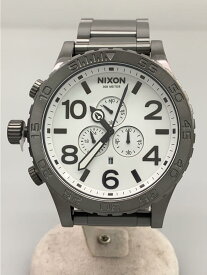 【中古】NIXON◆クォーツ腕時計/アナログ/ステンレス/WHT/SLV/THE51-30【服飾雑貨他】