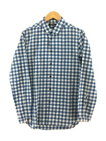 【中古】DIESEL◆長袖シャツ/S/コットン/BLU/チェック/A62226170【メンズウェア】