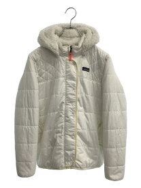 【中古】patagonia◆Girls Reversible Dream Song Hoody/68180/フェイクファー/WHT/無地【レディースウェア】