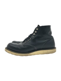 【中古】RED WING◆エンジニアブーツ/US7/BLK/レザー/8165【シューズ】