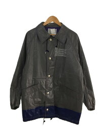 【中古】kolor◆18AW/ポリウレタンゴムラミネートコットンオーバーサイズコーチジャケット/2/ポリエステル/GRY【メンズウェア】