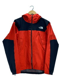 【中古】THE NORTH FACE◆CLIMB LIGHT JACKET_クライムライトジャケット/M/ナイロン/RED【メンズウェア】