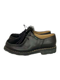 【中古】Paraboot◆MICHAEL/LAPIN/ラビットファー/レースアップシューズ/ブーツ/ローファー/US5/BLK/59086【シューズ】