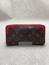 【中古】LOUIS VUITTON◆ジッピー・ウォレット・レティーロ_モノグラム・キャンバス_BRW_スリーズ/PVC/BRW/レディース【服飾雑貨他】