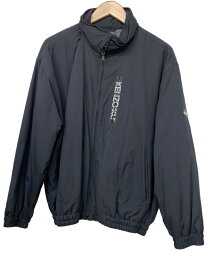 【中古】KENZO◆90S/ケンゾーゴルフ/ポリエステル/ジャケット/3/BLK/黒/裏地キルティング/【メンズウェア】