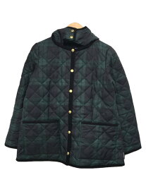 【中古】Traditional Weatherwear◆キルティングジャケット/38/ポリエステル/GRN/チェック/L222APQCO0248PP【レディースウェア】