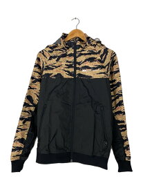 【中古】STUSSY◆タイガーカモ/ナイロンジャケット/ジャケット/S/ポリエステル/イエロー/カモフラ【メンズウェア】